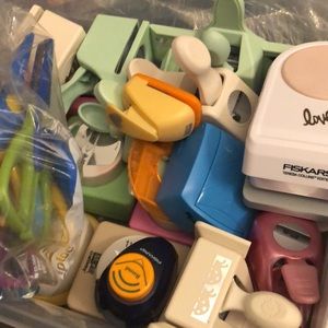 Decorate hole punchers and decorate scissors and stencils